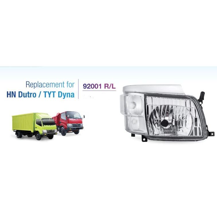 Head lamp lampu besar HinoDutro Hino Dutro kiri merk CPU  *92001 - KANAN + KIRI