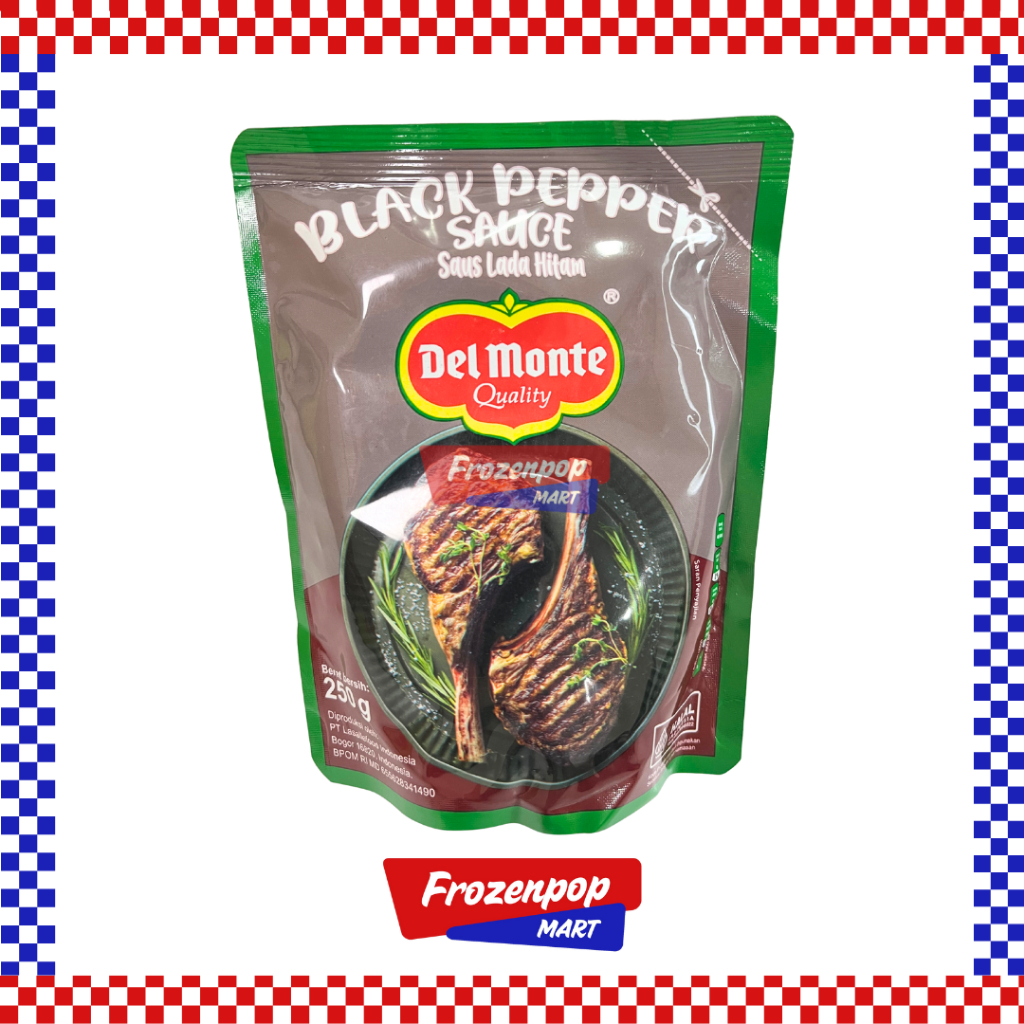 

Delmonte Black Pepper Sauce 250gr / Del Monte Saus Black Pepper / Delmonte Saus Lada Hitam