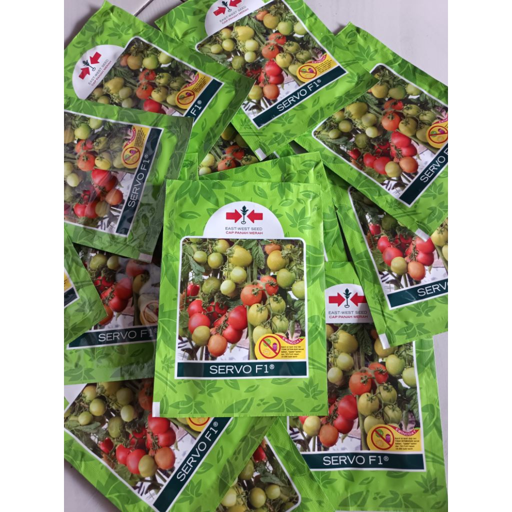 Benih Tomat Servo F1 – Cap Panah Merah | Tahan Penyakit, Buah Lebat