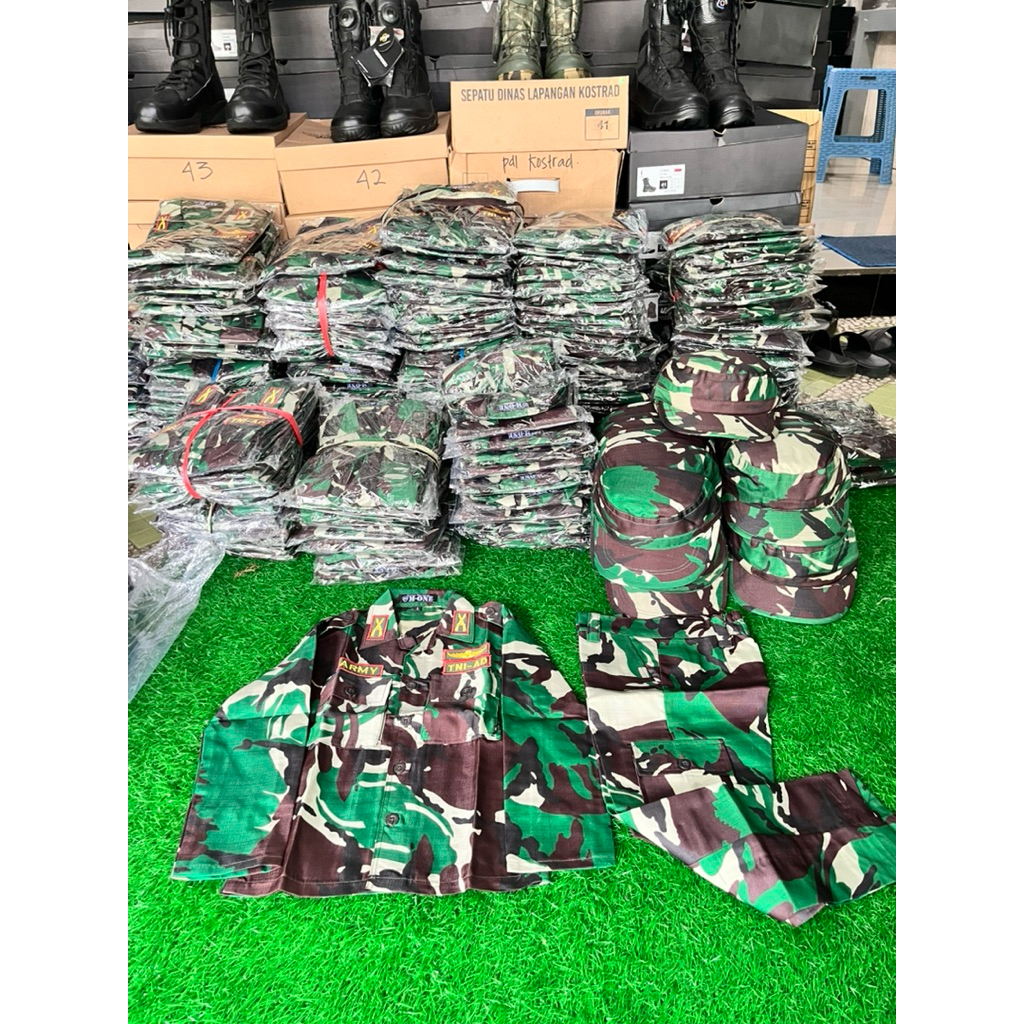 BAJU PDL ANAK TNI AD| baju pdl tni | pdl anak