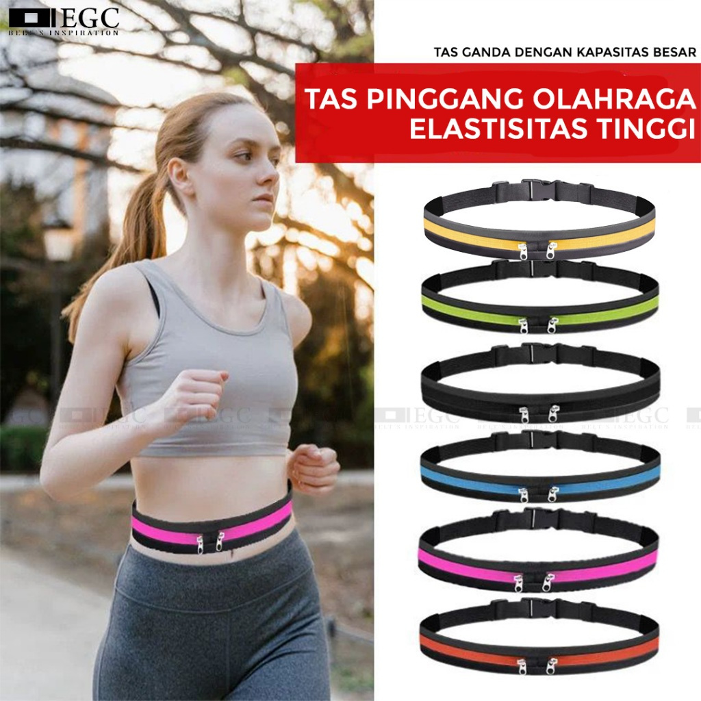 SDL-YB002 Tas Sabuk Ikat Pinggang Tempat Wadah Uang Duit Hp Ponsel Mini Slim Pria Wanita Olahraga Ou