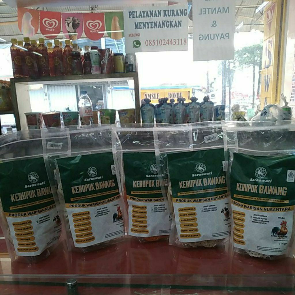 

Kerupuk Bawang Saraswati 400 g