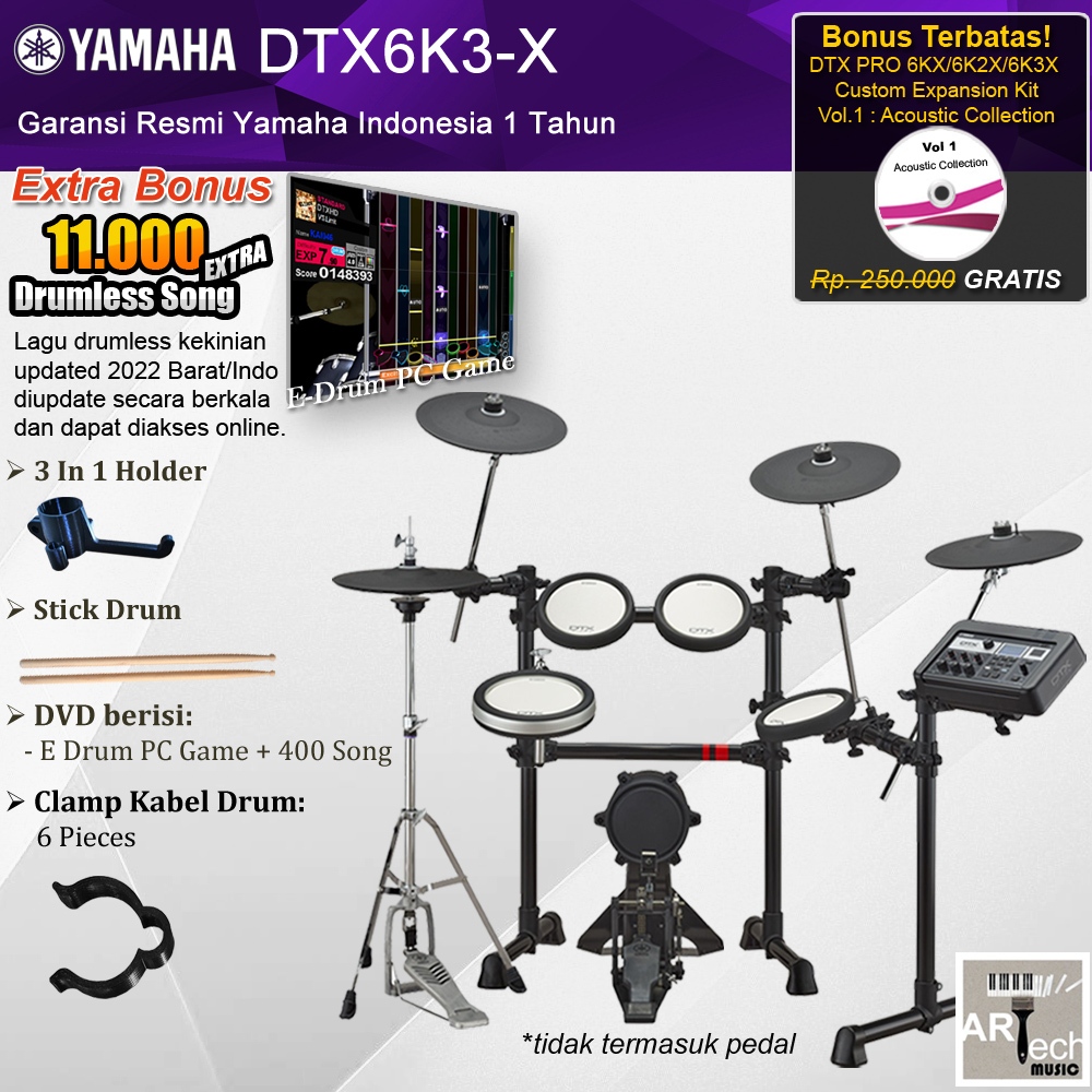 Drum Elektrik Yamaha DTX6K3X / DTX6K3 X / DTX 6 K3X / 6K3 / 6K3X