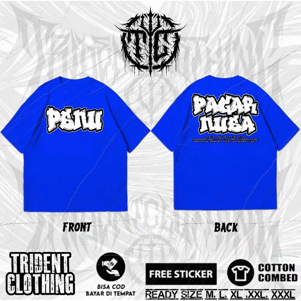 KAOS DISTRO PAGAR NUSA CASUAL | KAOS PAGAR NUSA SIMPLE | BAJU PAGAR NUSA KATA KATA
