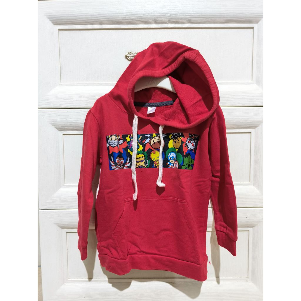 BAJU ATASAN HOODIE ANAK MARVEL PRELOVED
