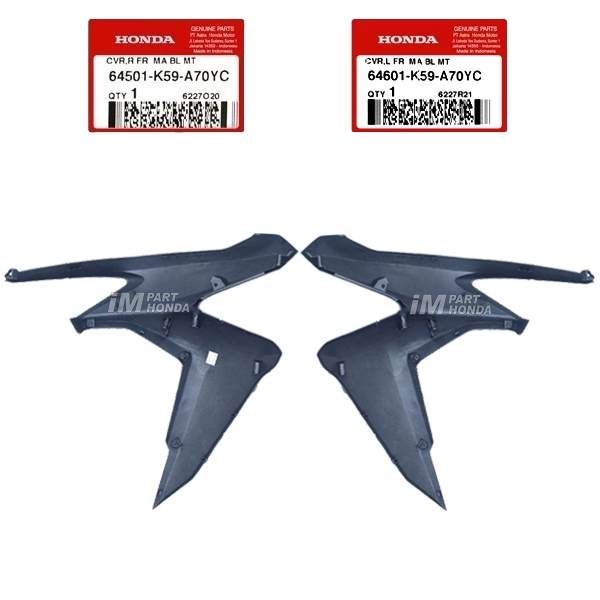 SALE  64501-K59-A70YC 64601-K59-A70YC COVER SAYAP KANAN KIRI VARIO 125 150 LED 2018 - 2021 BIRU