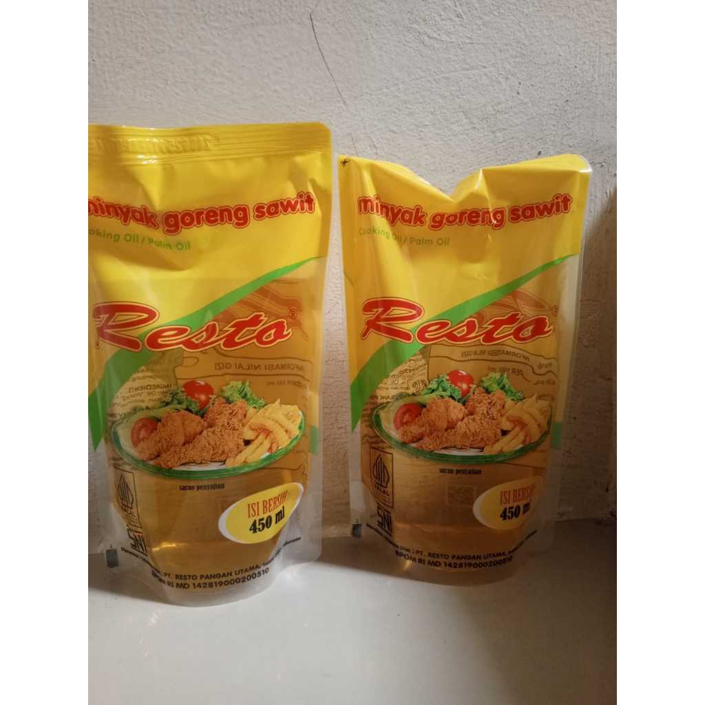 

Resto Minyak Goreng Jernih 450ml Pouch