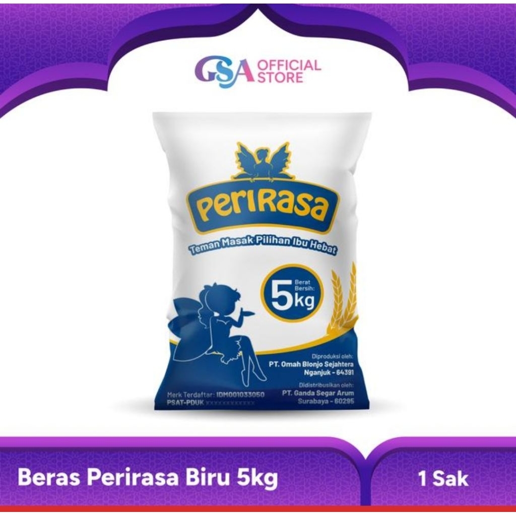 

Beras 5kg Perirasa Biru Pulen