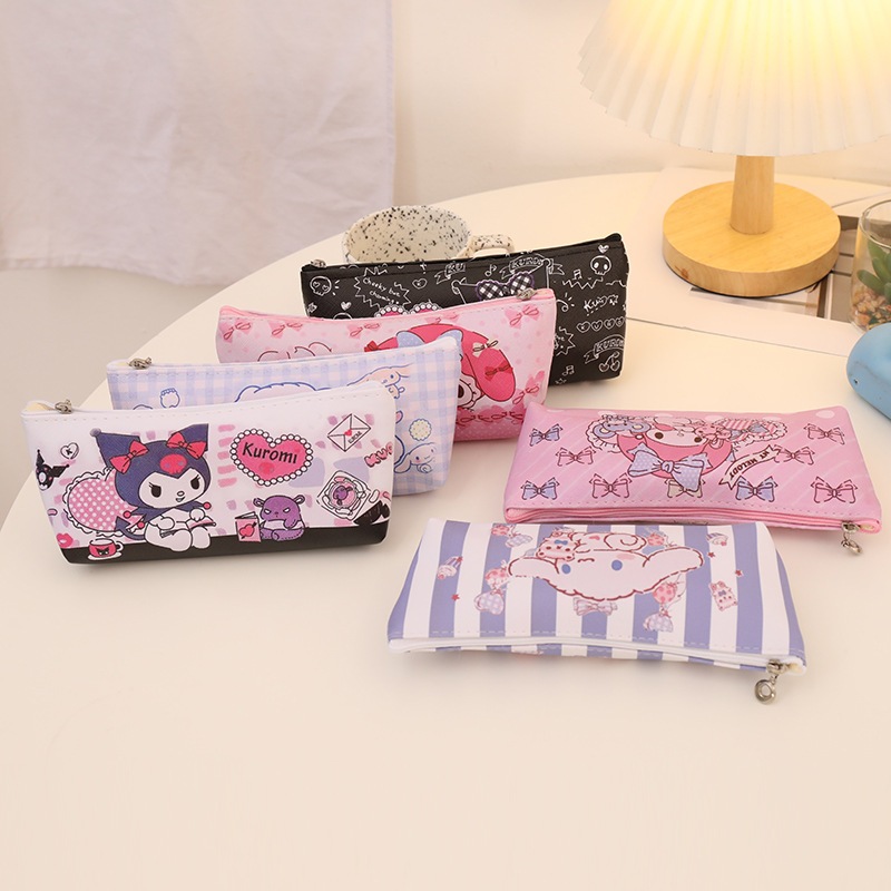 

Tempat Kotak Pensil Cinnamoroll My Melody Kuromi Resleting / Kotak Pensil Kuromi