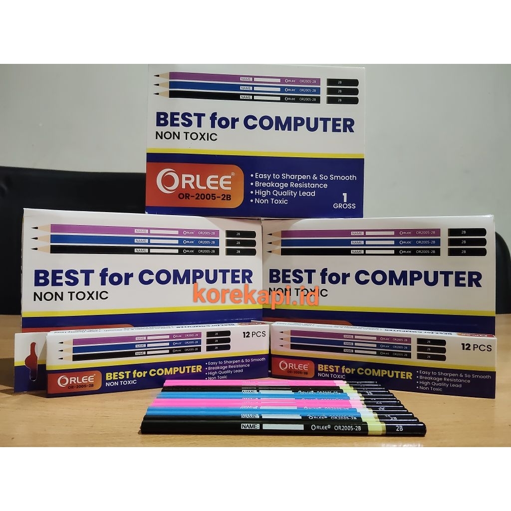 

Pensil 2B Best For Computer (1 box isi 12 pack/144 pcs)