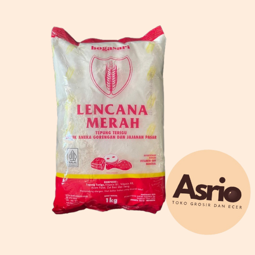 

Tepung Terigu Lencana Merah Bogasari 1Kg