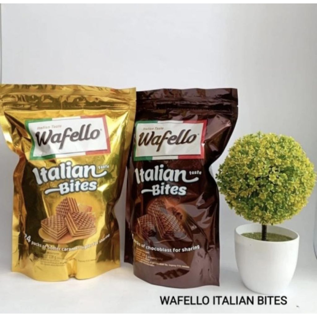 

wafello caramel / cokelat wafer isi 24pcs jajanan camilan wafello pouch 24pcs