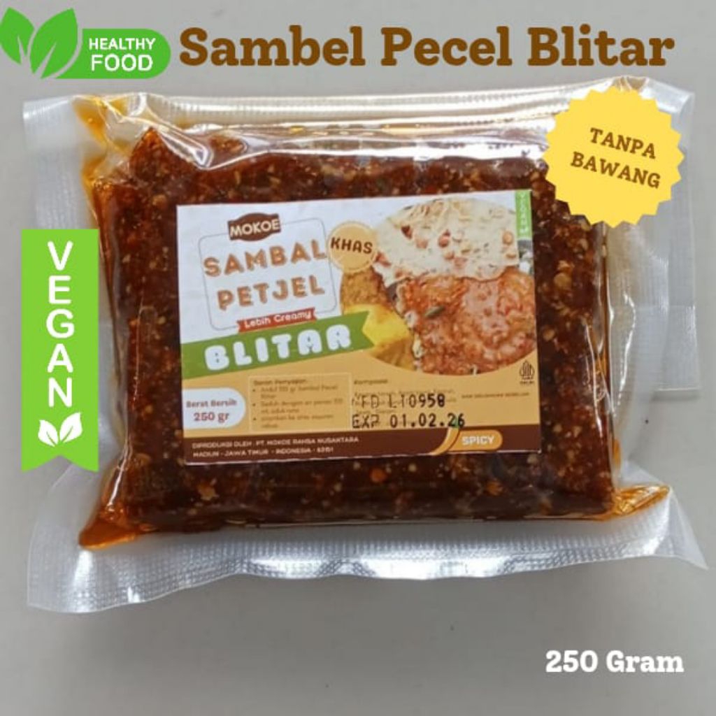 

Sambel Pecel Blitar VEGAN 250 Gram