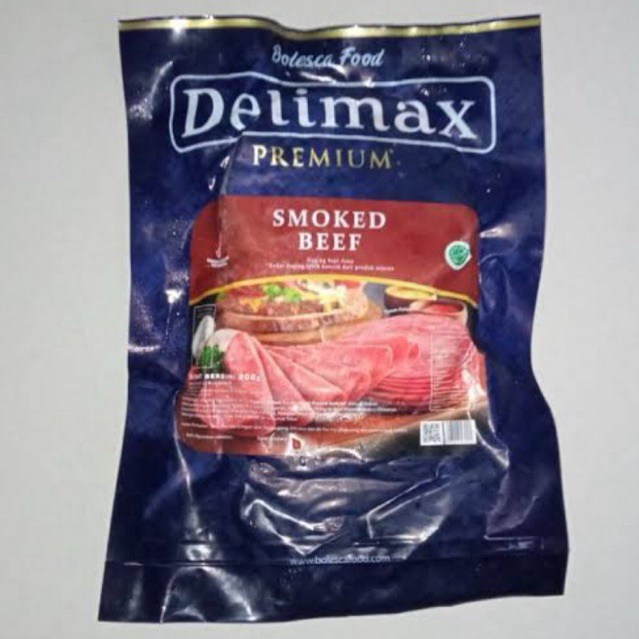 

Smoked Beef isi 10 Delimax Daging Sapi Asap Frozen Food Rak Sayur Padang