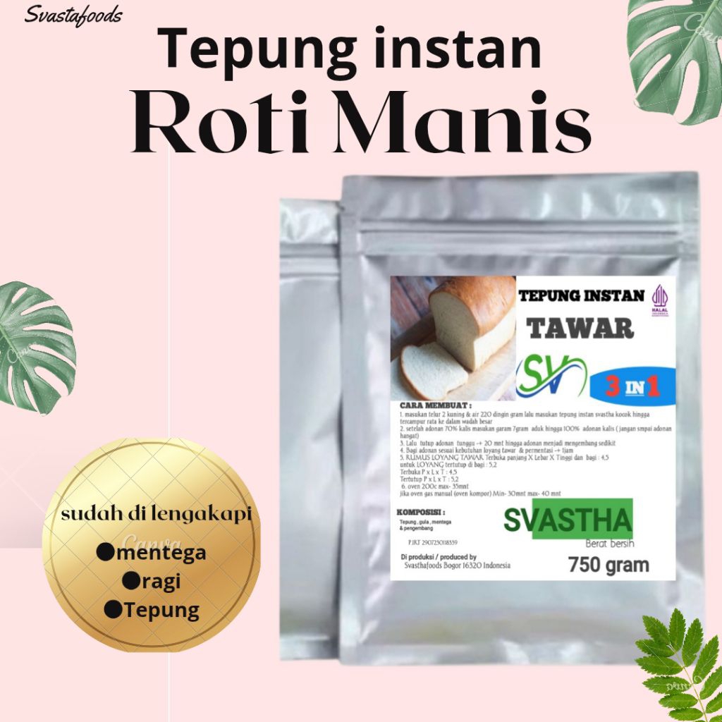 

Roti Premix Atau Tepung Adonan Roti & Paket Resep Roti