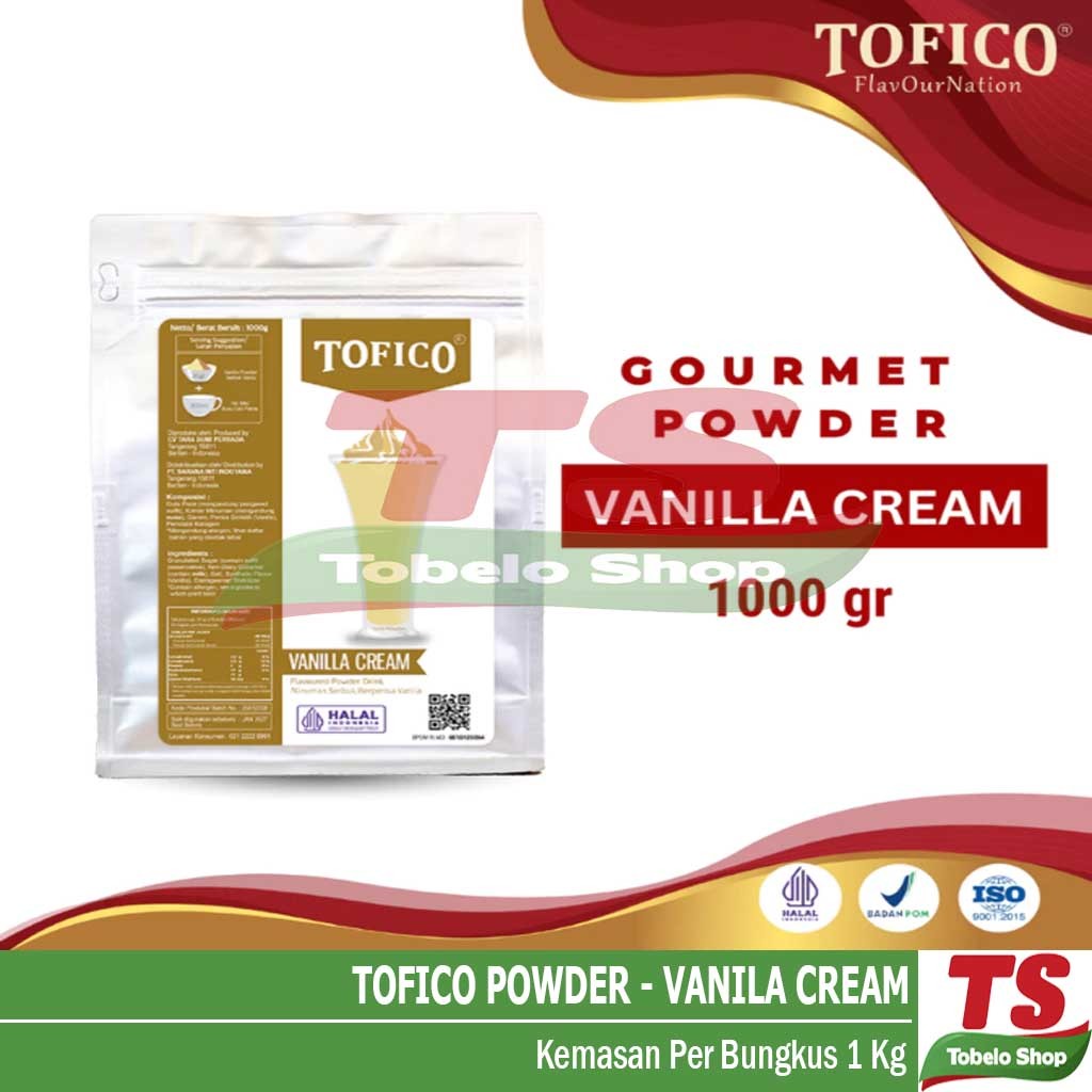 

TOFICO VANILLA CREAM POWDER / TOFICO POWDER VANILLA CREAM / BUBUK MINUMAN VANILLA CREAM