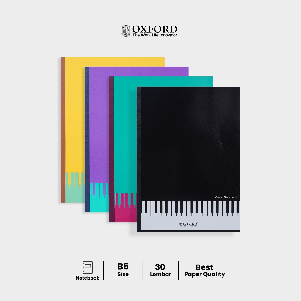 

Buku Tulis Musik Garis Lima Ukuran B5 – Buku Paranada Not Balok Komposisi Lagu / Manuscript Book Musik