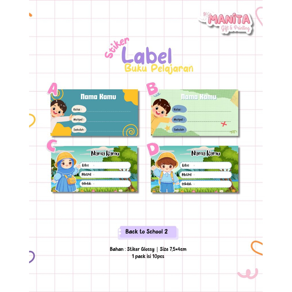 

Stiker Label Nama Buku || Stiker Nama || Stiker Buku Pelajaran || Tema Back to School
