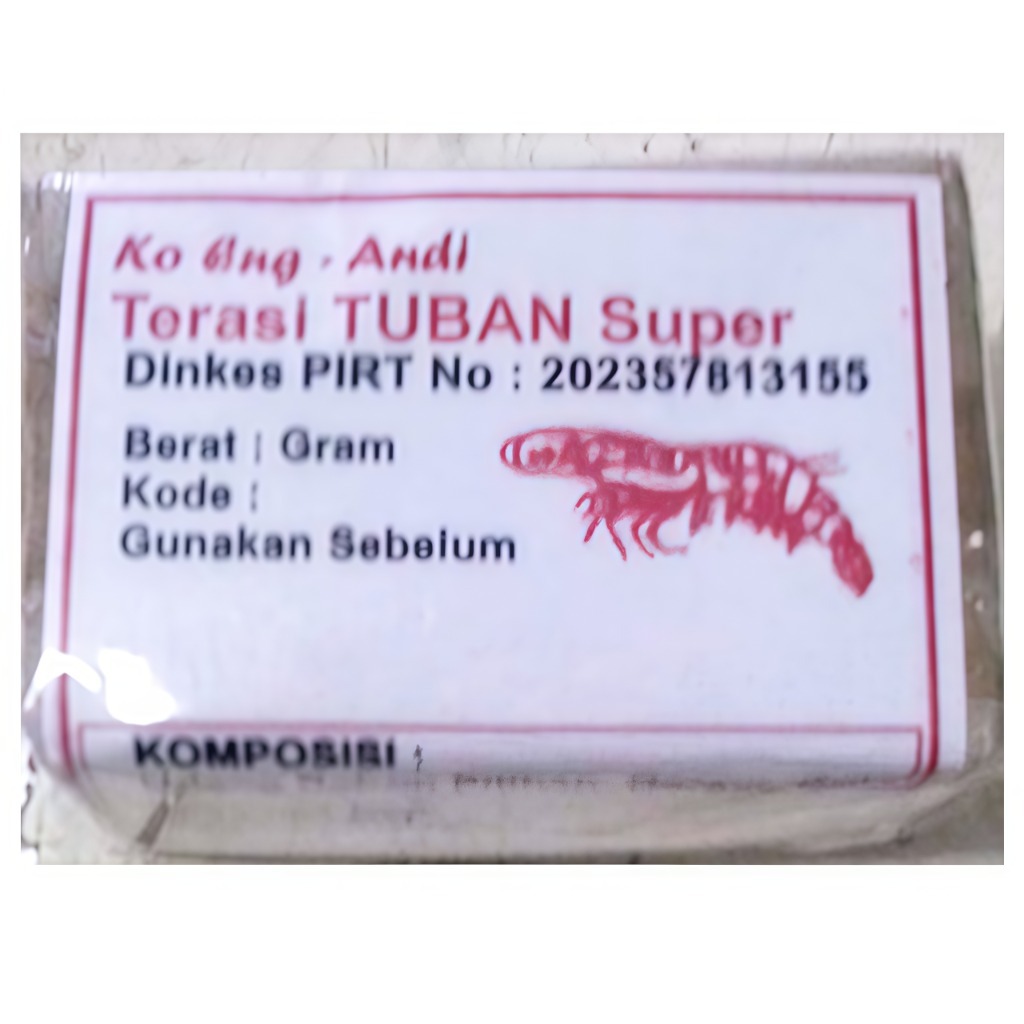 

TERASI UDANG TUBAN SUPER / TRASI UDANG REBON ASLI 100GR MURAH
