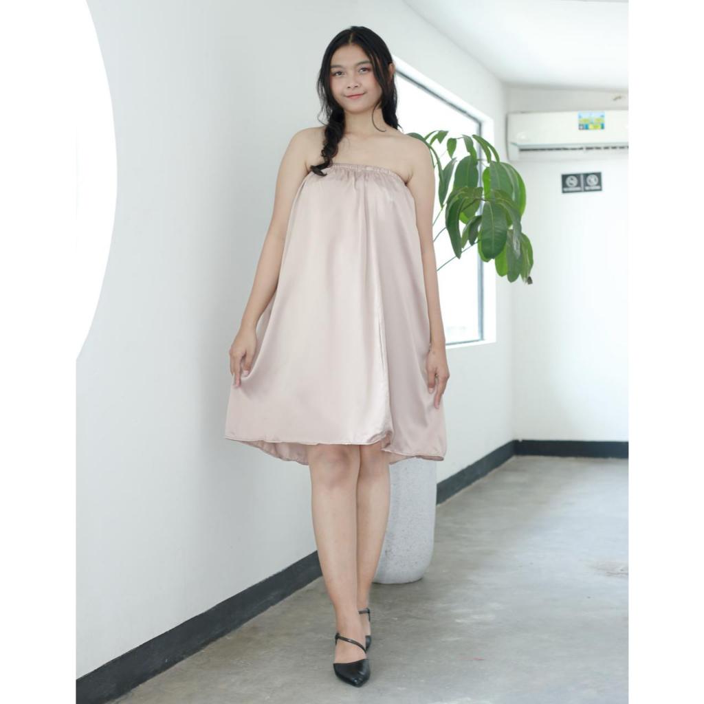 Obral Kemben Spa Katun Lembut Nyaman Warna ( Cream) | Kemben Spa PENDEK SATIN VELVET Facial Lulur Ra