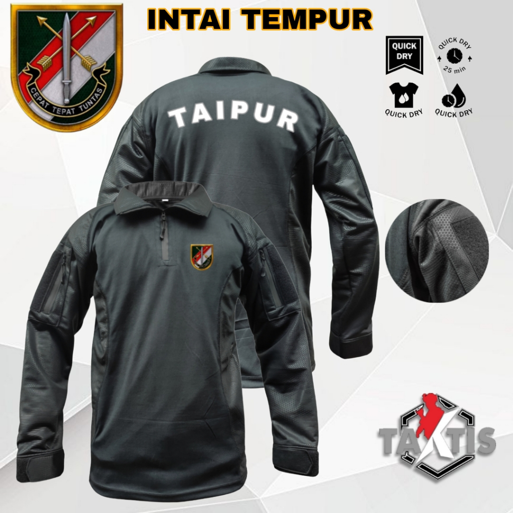 Kaos BDU Embos TAIPUR Intai Tempur Tactical Battle Dress Uniform - Seragam Tempur yang Nyaman dan Ta