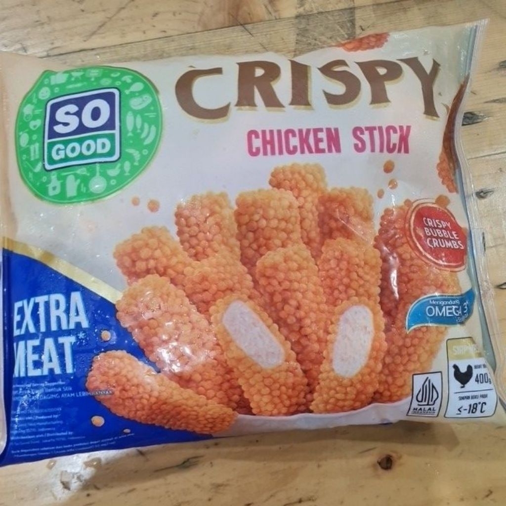 

SO GOOD CRISPY CHICKEN NUGGET STICK 400GR