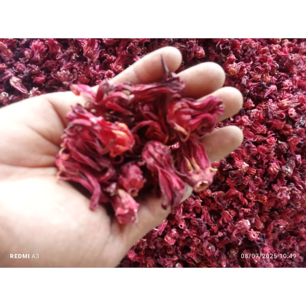

250 gram teh bunga Rosela merah panen baru great a super premium