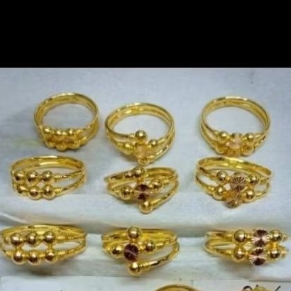 cincin emas asli kadar 700(17 karat) dan 875 (21karat) uk 10 sampai  20