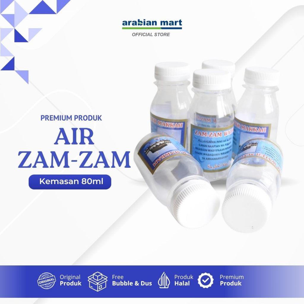 

ASLI Air Zam zam 80ml dalam Botol Cocok Untuk Oleh-oleh Haji & Umroh