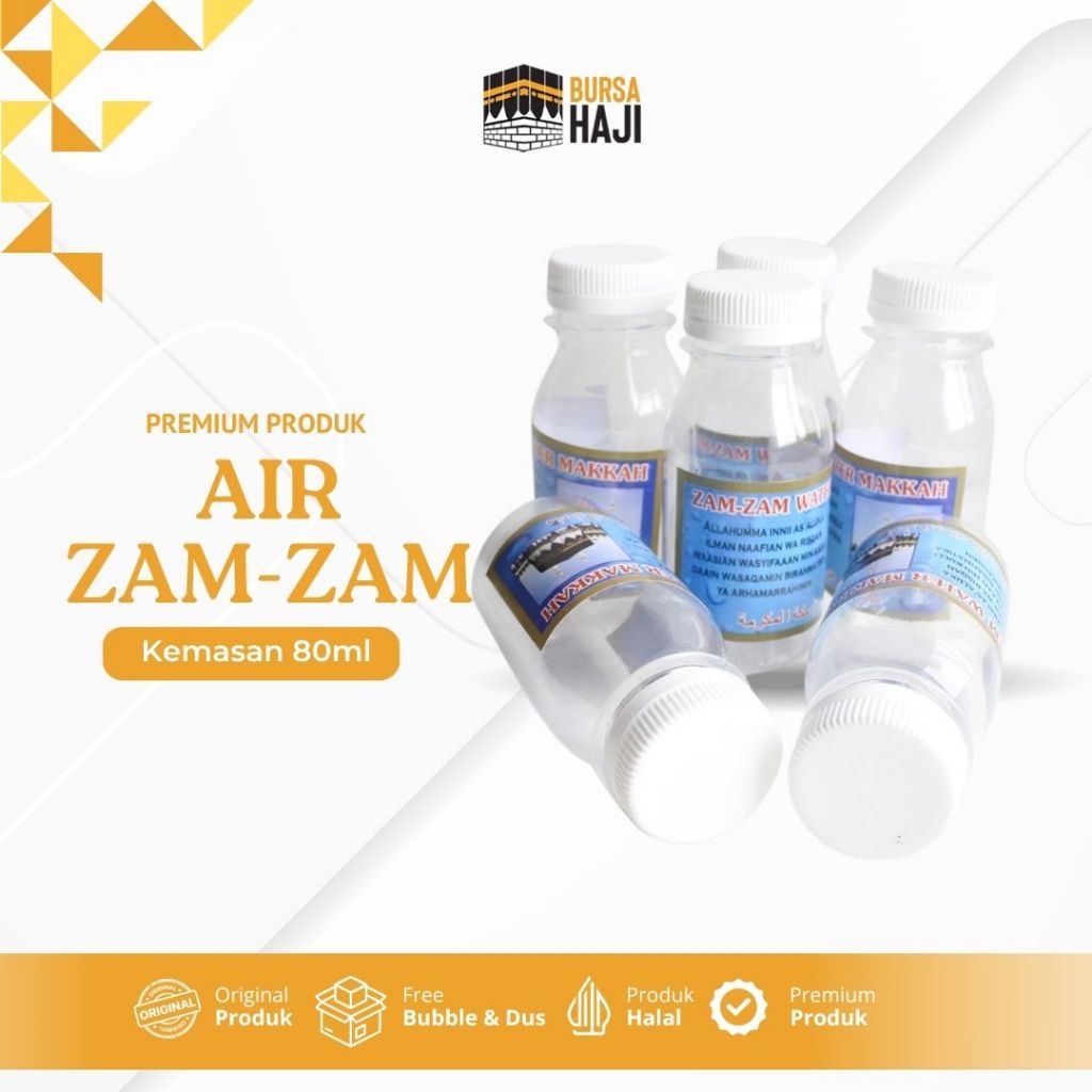 

Air Zamzam Asli 80ml Mekah Air Zamzam Botol Kecil Murah Zam Zam Original Oleh Oleh Haji dan Umroh
