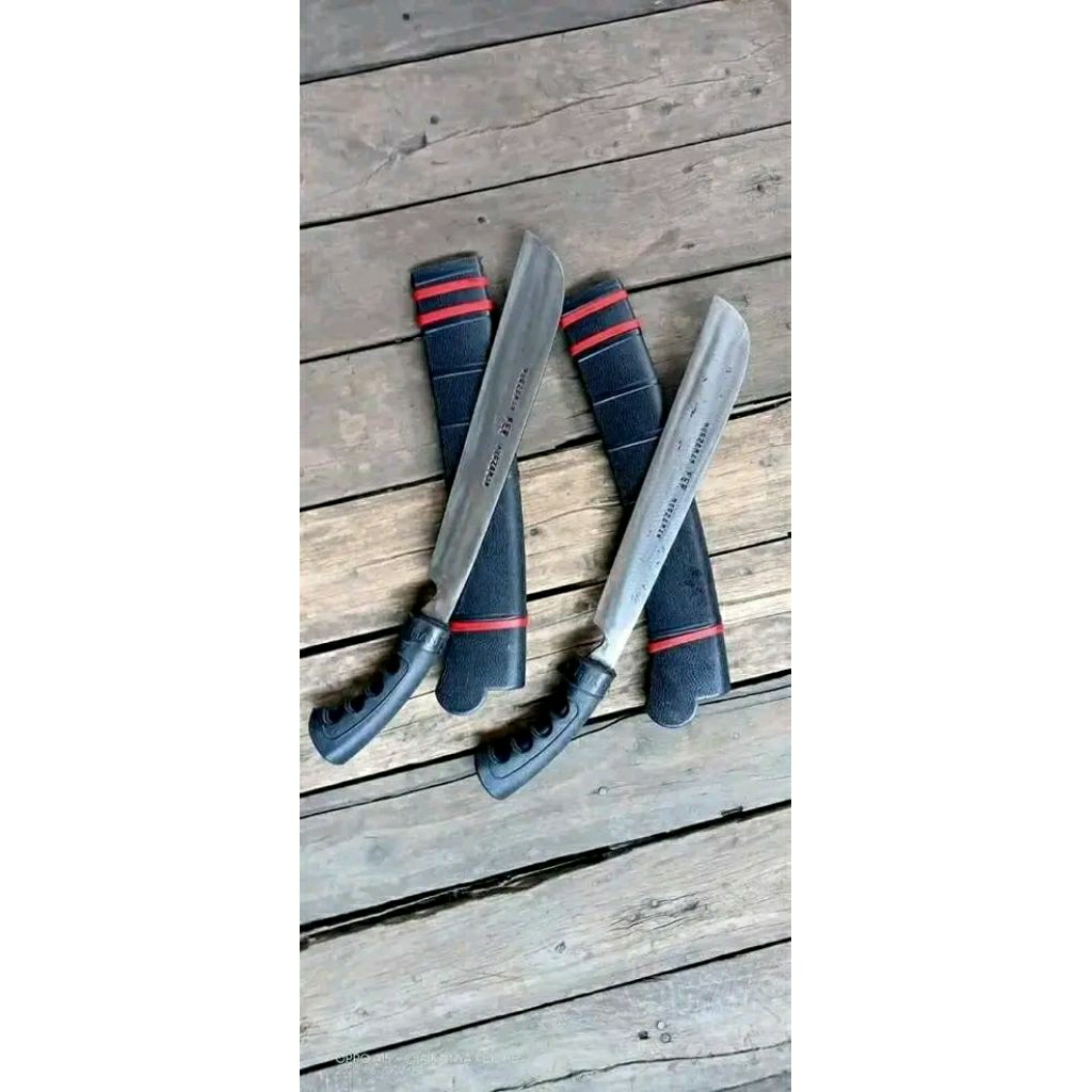 Golok tebang sarung plastik bahan baja per