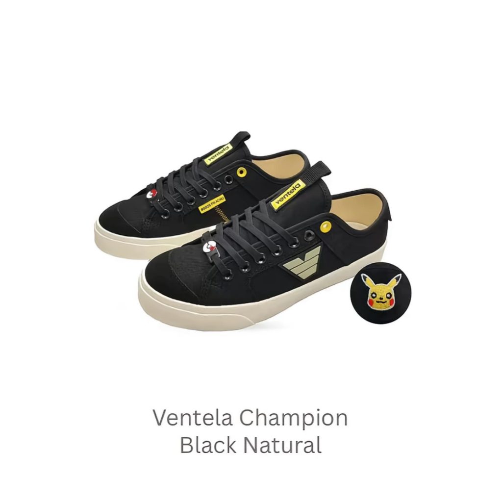 Ventela Champion Sepatu Hitam Natural Black