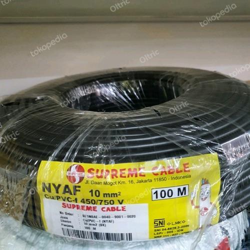 KABEL TUNGGAL SERABUT NYAF 1X10MM METERAN