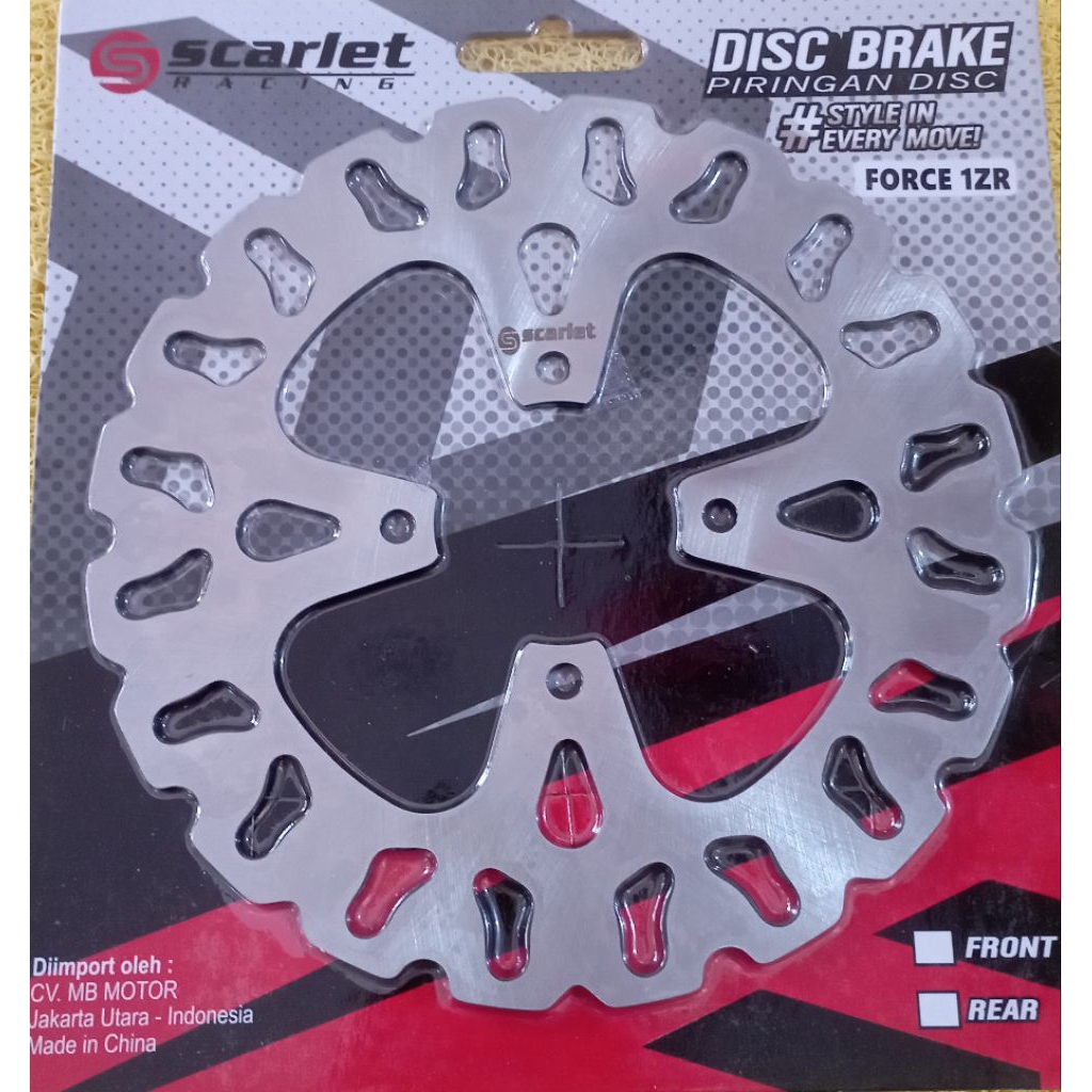 Disc Standar F1ZR Jupiter Z Piringan Piring cakram depan Original Scarlet