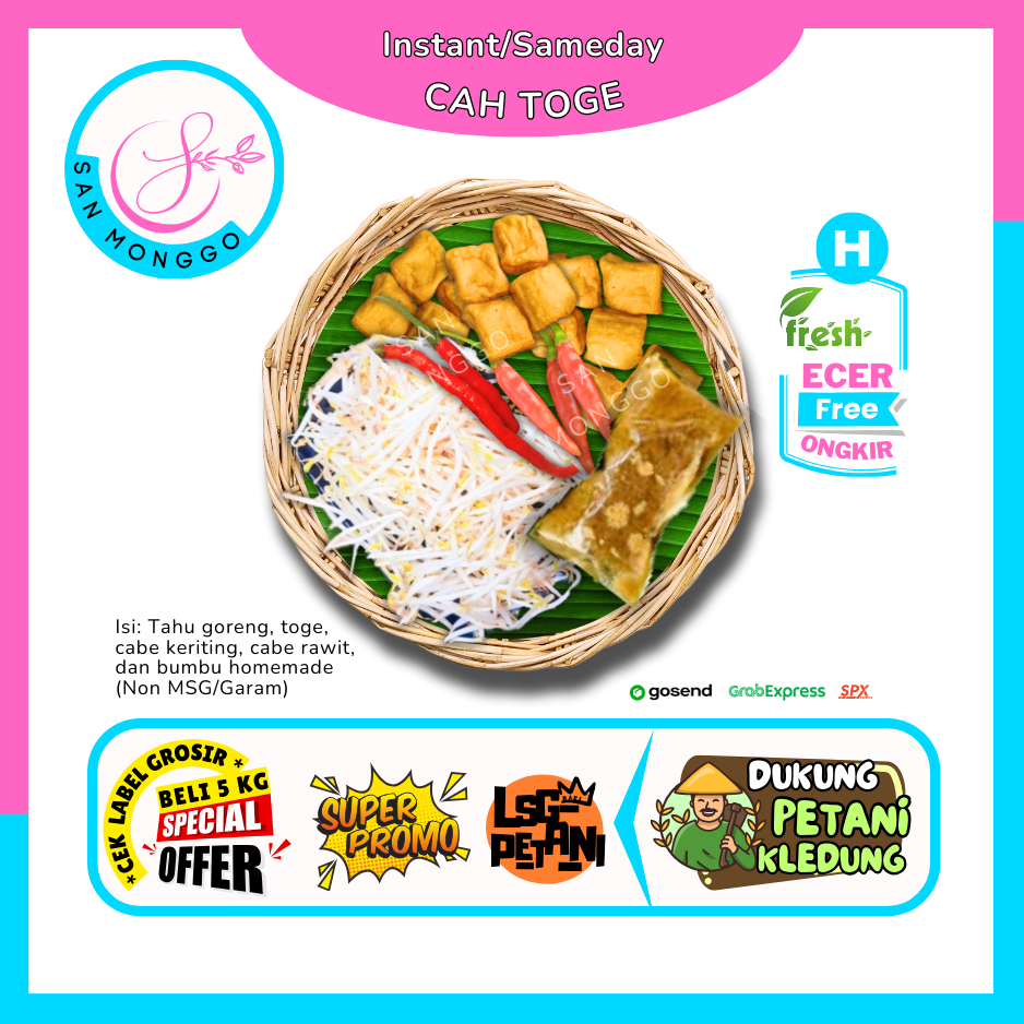 

Sanmonggoo >> Cah Touge / Cah Toge -- Hasil Bumi Sindoro Sumbing Ecer (H)