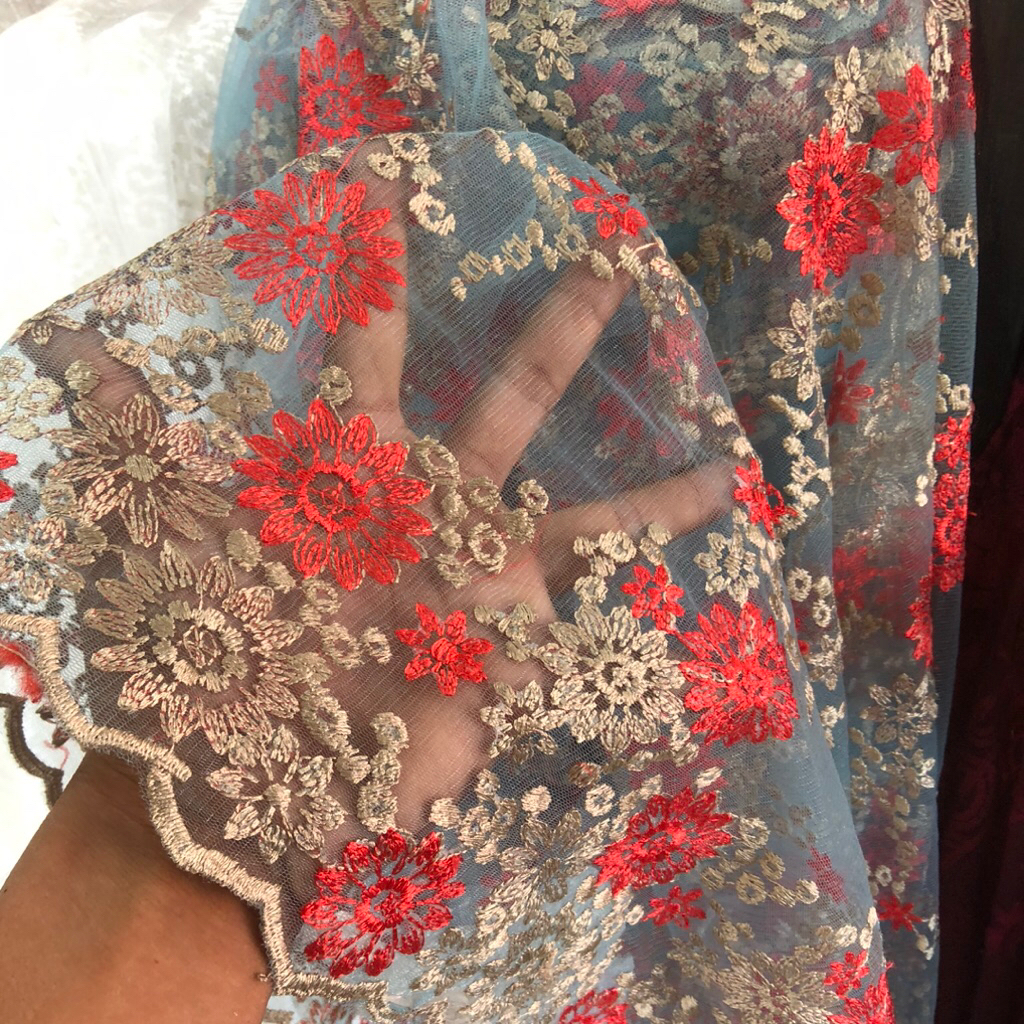 kain tile motif bunga - kain tile motif premium - kain tile motif luxury adk