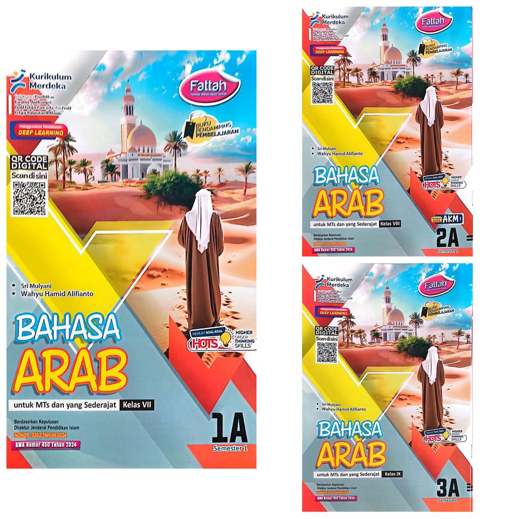 BUKU LKS FATTAH PUTRA NUGRAHA SMP MTS BAHASA ARAB KELAS 7 8 9 KURIKULUM MERDEKA KMA TERBARU SEMESTER