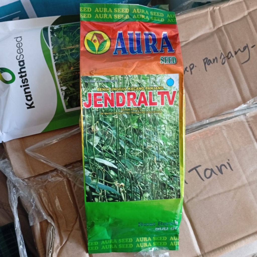 benih kacang panjang jendral tv 500 gram aura seed