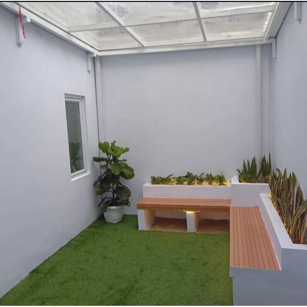 BANGKU TAMAN MINIMALIS OUTDOOR/TAMAN KERING + BANGKU PVC MINIMALIS