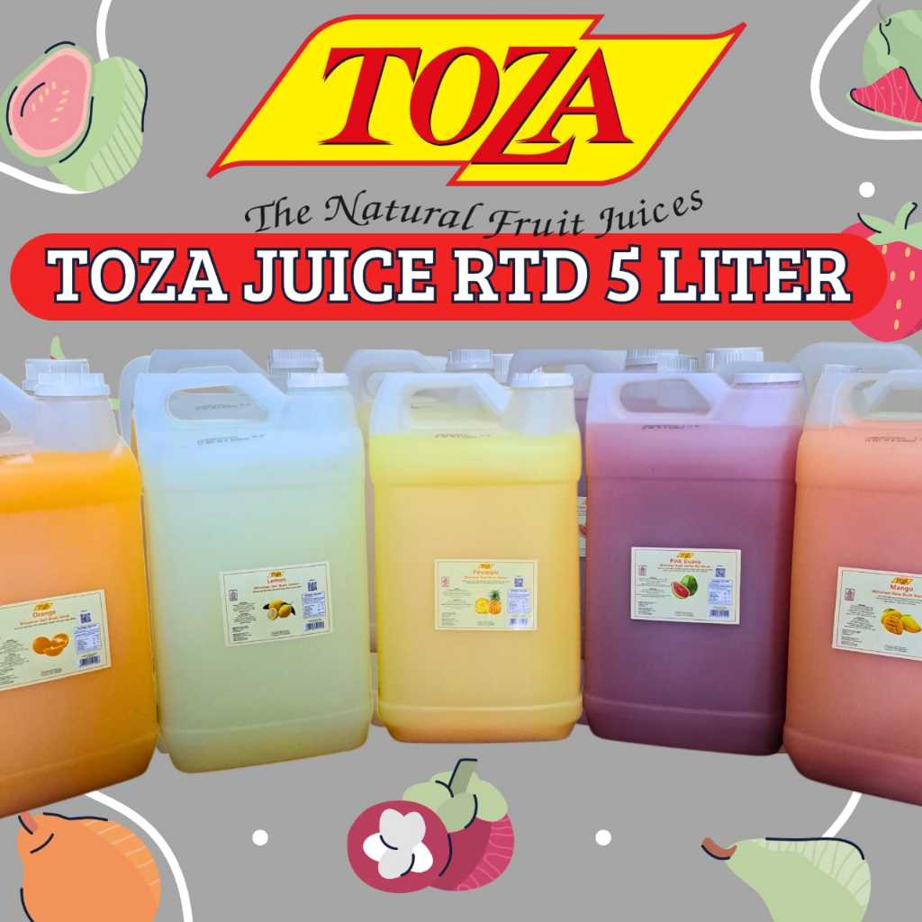 

Toza Juice Siap Minum (RTD) 5Liter// Jus Buah Segar 5L