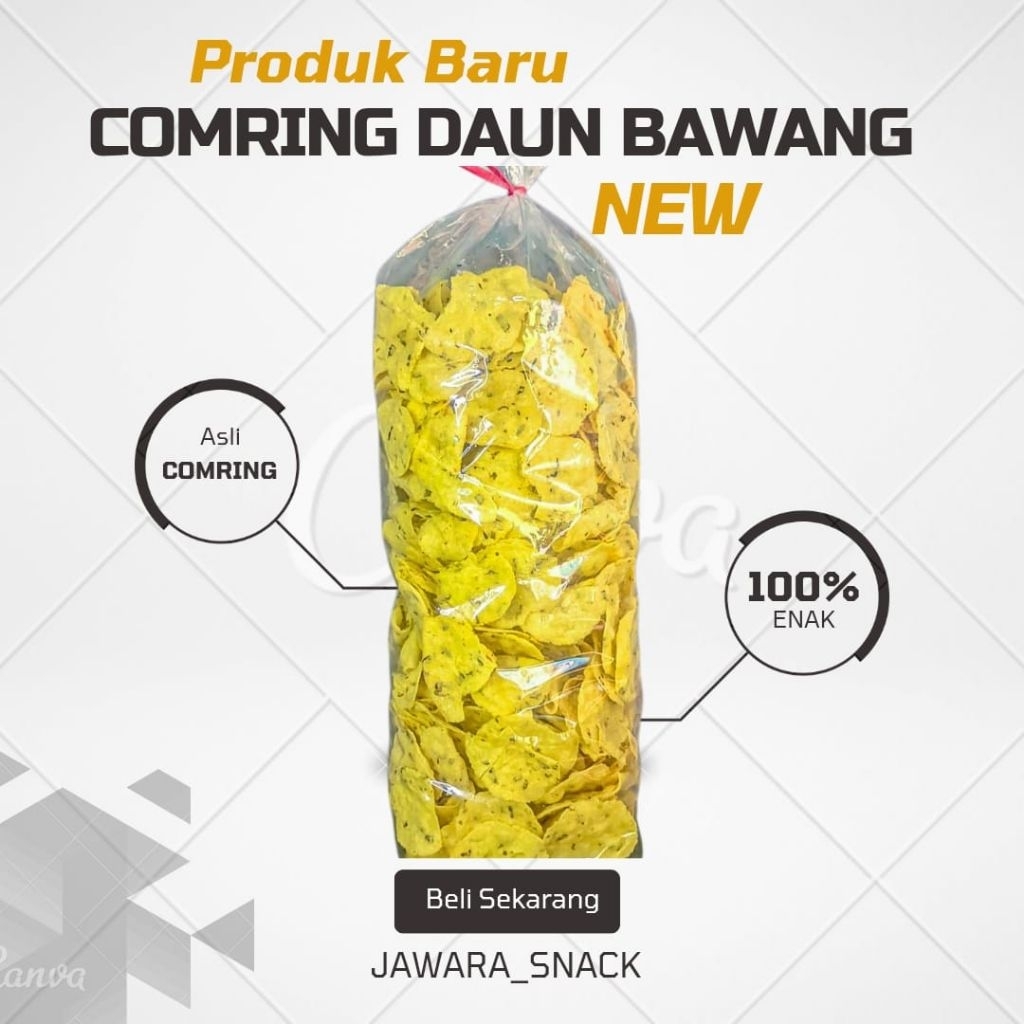 

1kg Kecimpring Singkong Bawang Daun Rasa Asin Gurih / Gemblong / Comring Termurah