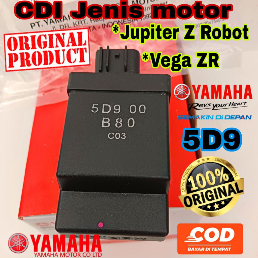 5D9 CDI asli ori yamaha original yamaha vega zr Jupiter z new robot jupiter z robot vega zr cdi ori 