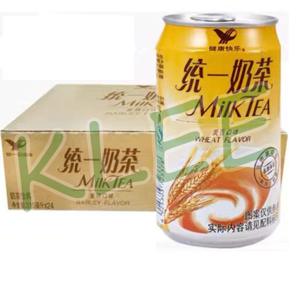 

[PER KALENG] TongYiNaiCha Milk Tea Wheat Flavour - Uni President Teh Susu Rasa Barley Kemasan Kaleng - Unif Milk Tea Barley Flavor Drink 310ml