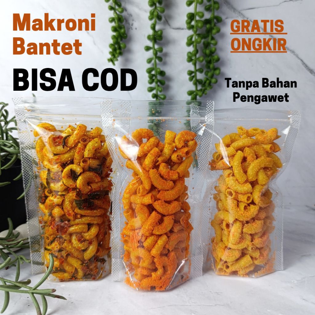 

Makaroni Bantet Cikruh Pedas Daun Jeruk Snack Premium Pouch