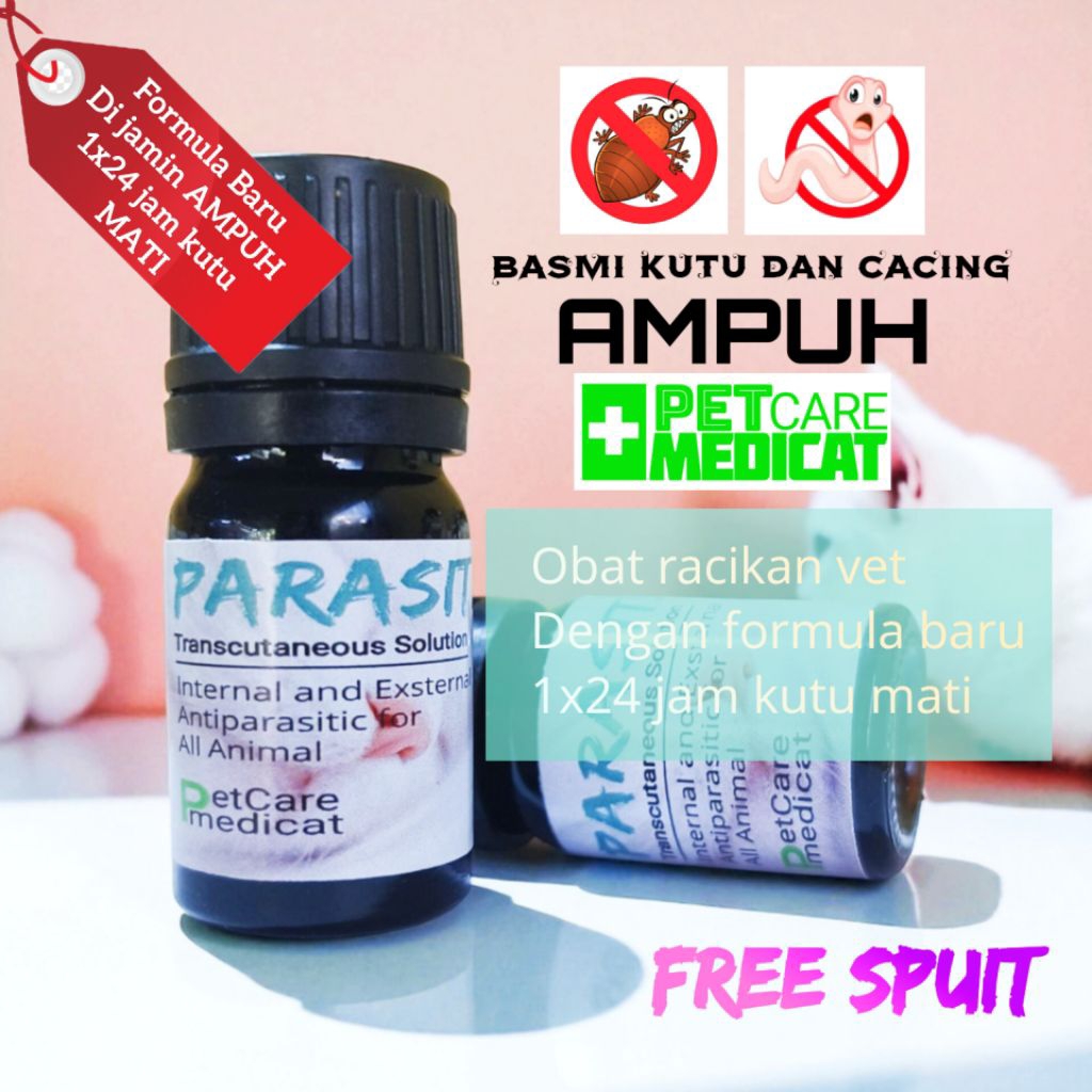 Obat Kutu Kucing PARASITE FORMULA BARU Obat Cacing Ampuh Obat Kutu Kucing Ampuh Obat Kutu Ampuh Obat