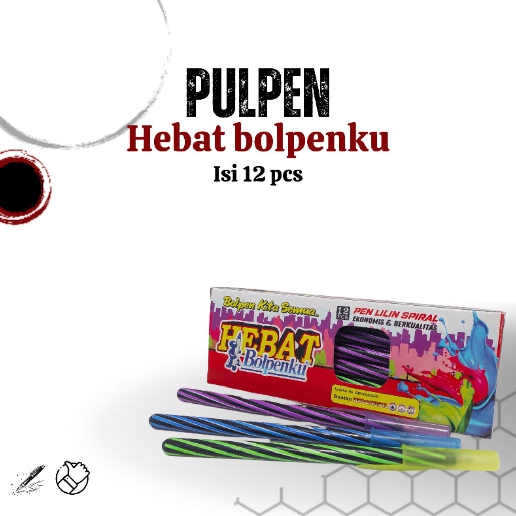 

(1 pack= 12 pcs) Pulpen Hebat bolpenku - pulpen 1000 an murah