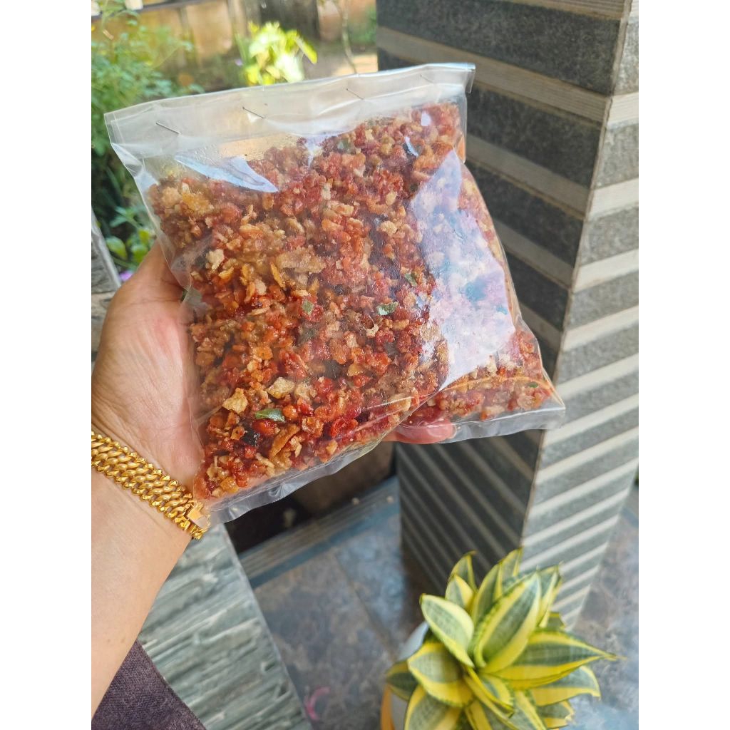 

emping remuk pedas manis gurih SIAP MAKAN kemasan 1kg