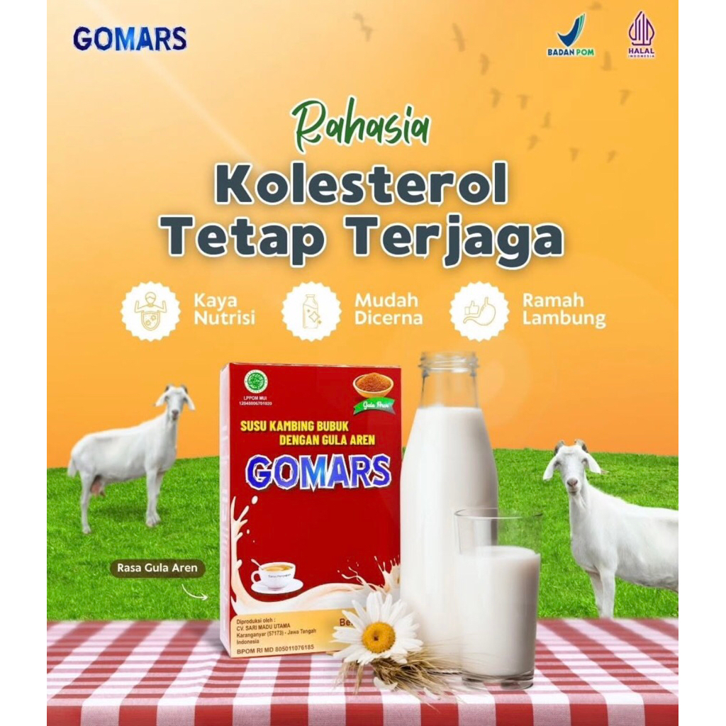 

SUSU KAMBING GOMARS GULA AREN