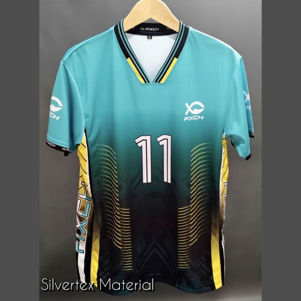 Jersey Volly Voli Fixch Motif Full Printing Baju Voli Fixch