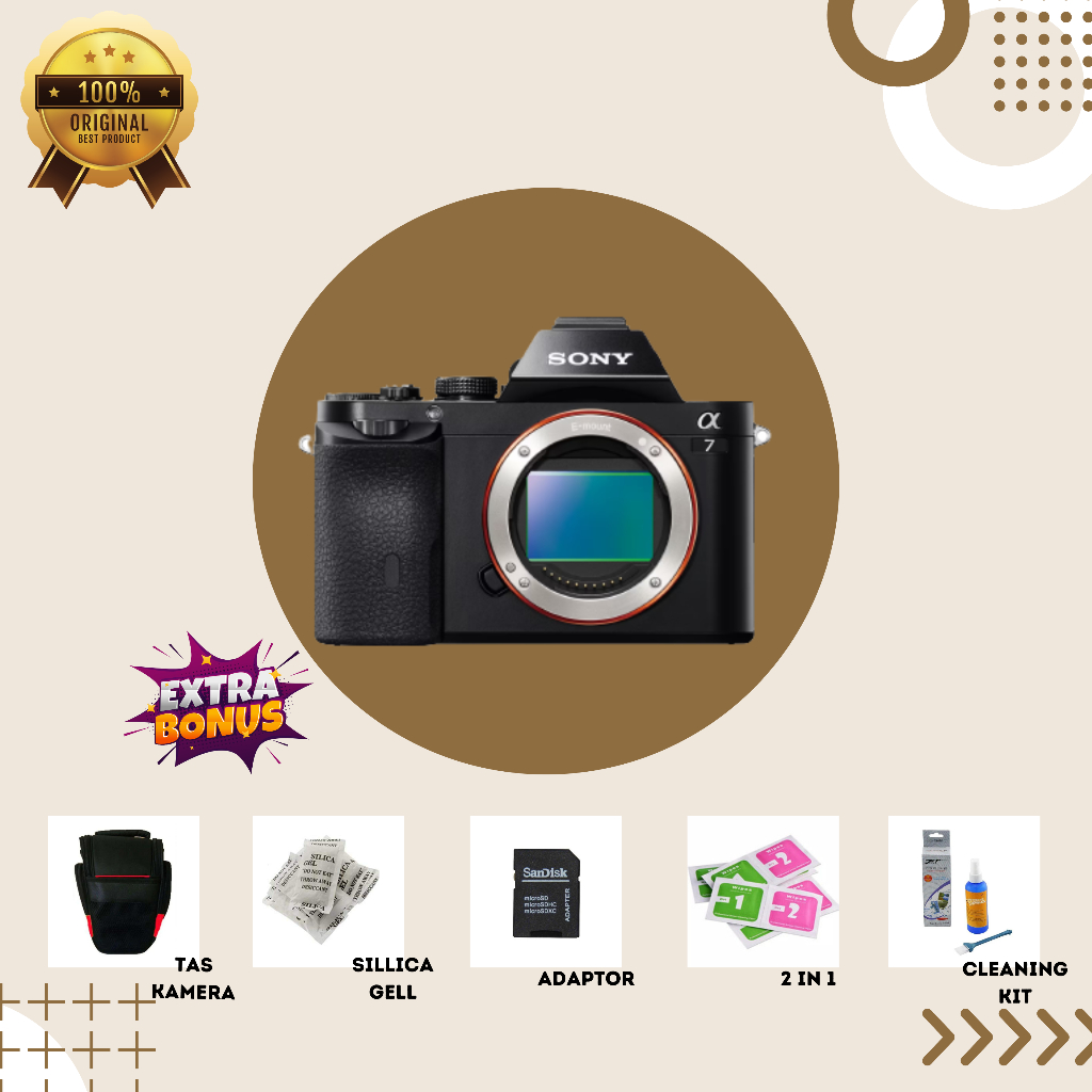 [KAMERA MIRRORLESS] SONY A7 CLASSIC BLACK MULUS SECOND BERGARANSI ORIGINAL